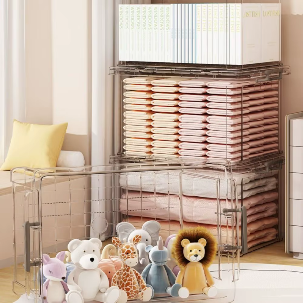 Boîtes de rangement transparentes durables