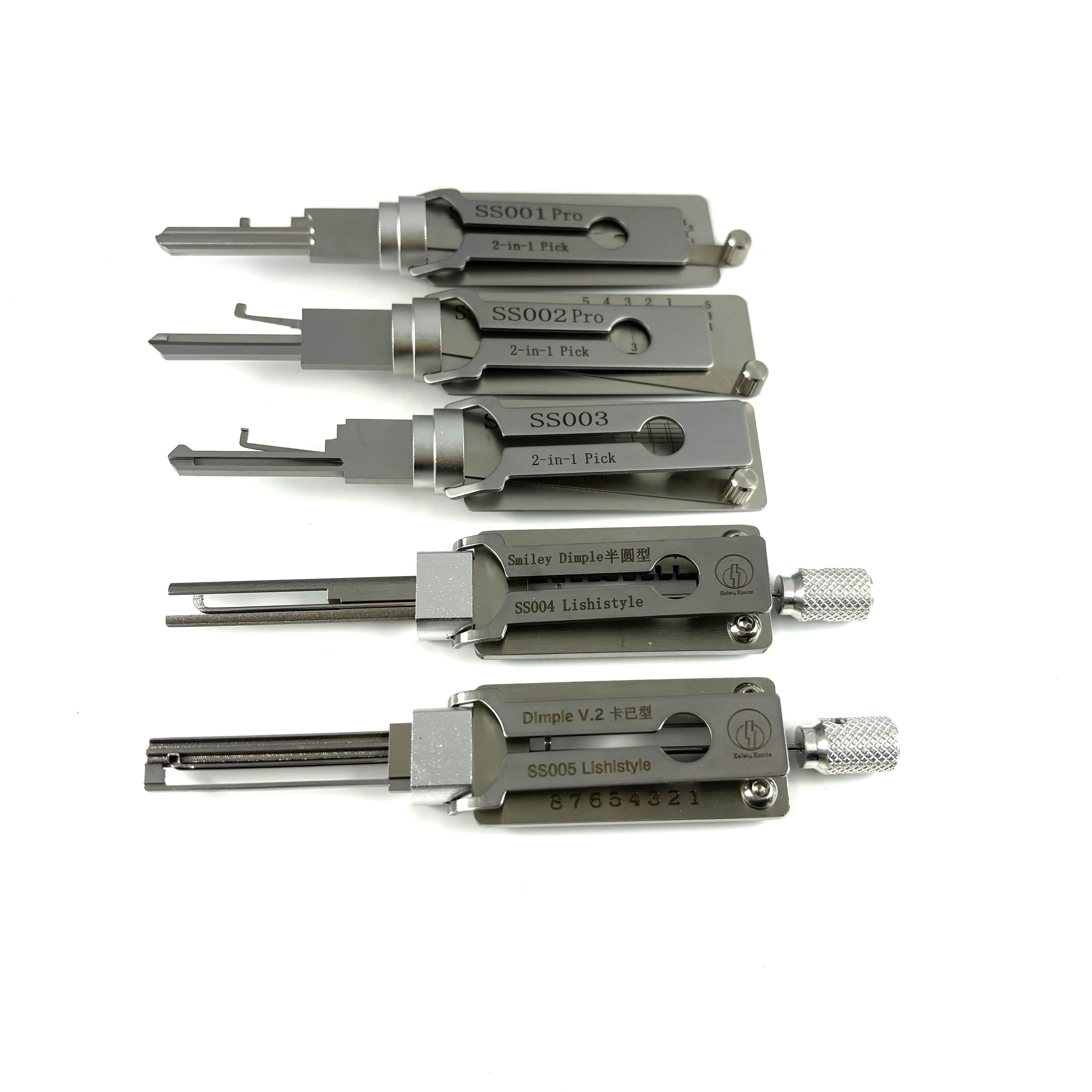 Ensemble de 5 outils de serrurier SS001 SS002 SS003 SS004 SS005