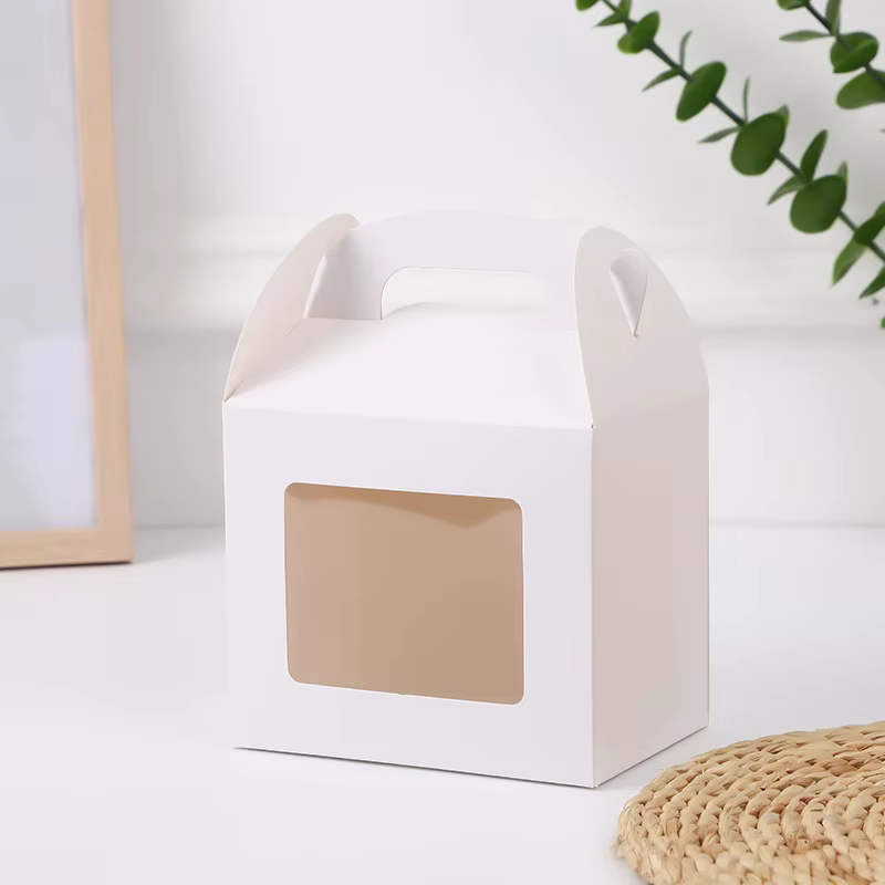 Boîte en papier Kraft avec poignée