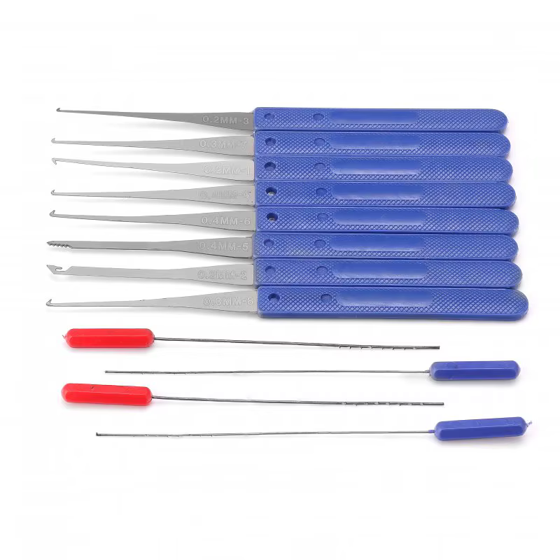 Kit de crochetage de serrures pour serrurier automobile, extracteur de clés, outils manuels pour l'extraction de clés cassées, pour serrures de portières de voiture, erreur de demande