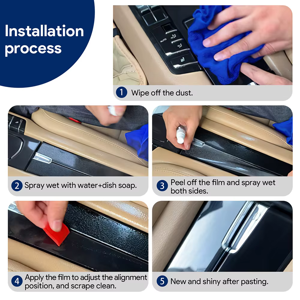 Film PPF pré-découpé pour l'intérieur du Hyundai IONIQ 5 2022-2024