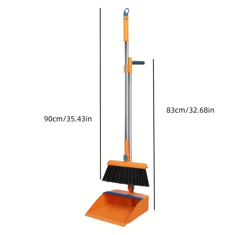 Ensemble balai et pelle - Balai et pelle pliables pour usage domestique - Poils doux pour balayer - Pliable