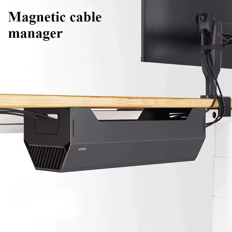 Supports de stockage de fils, Table sous le câble d'ordinateur, support d'organisation de ligne d'ordinateur de bureau, supports d'organisation, boîte de rangement multifonctionnelle