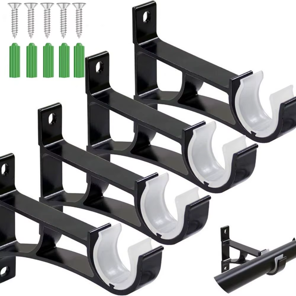Support de tringle à rideau en alliage d'aluminium Durable