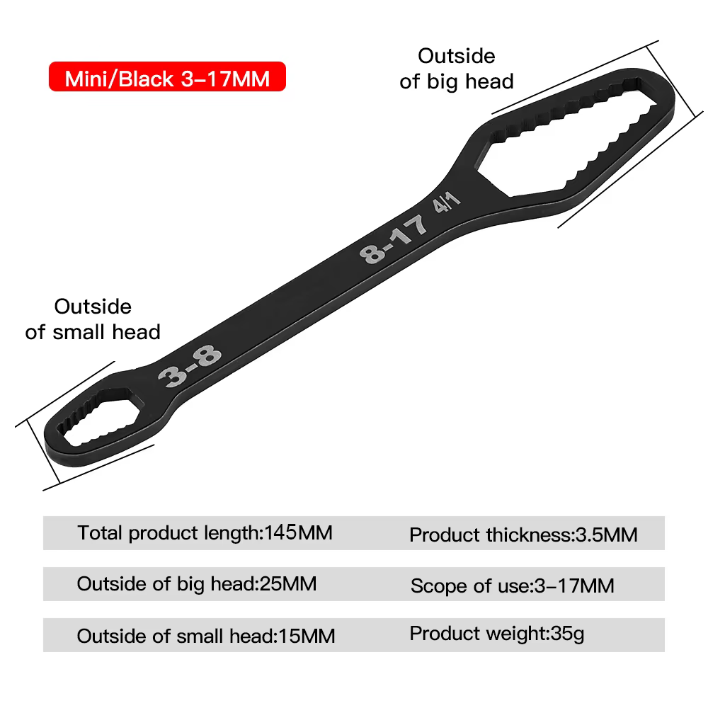 Clé Torx universelle 3-17mm 8-22mm