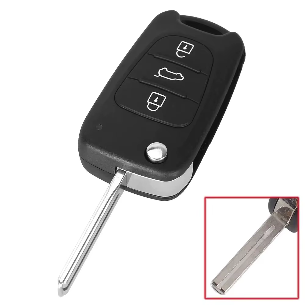 Clé de voiture à distance pour Hyundai IX35 I20 I30 2008 2009 2010 2011 2012, clé de voiture à puce ID46 à 3 boutons 433MHz chine continentale
