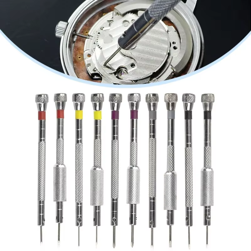 Petit tournevis en acier de 0.8 à 1.6mm pour la réparation de lunettes de montre