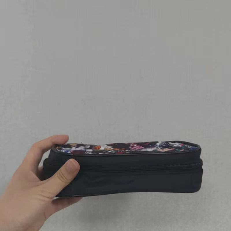 Nime Demon Slayer Kimetsu no Yaiba Étui à crayons Sac de papeterie Porte-pochette Boîte Organisateur pour adolescents Filles Adultes Étudiants.