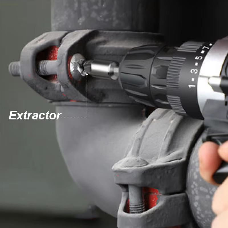 Extracteur de vis endommagé