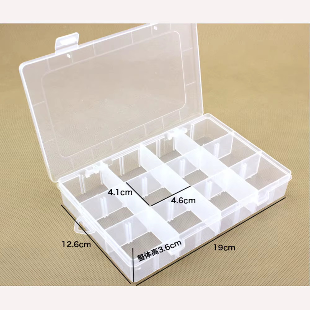 Boîtes de rangement en plastique détachables à 12 grilles multiples
