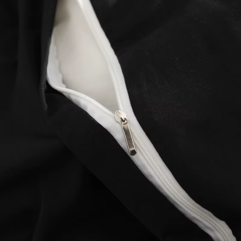 Parure de lit complète noire pour adultes, style simple, ensembles de draps doubles, simple, reine, roi, ensemble de couverture de lit, uni, document