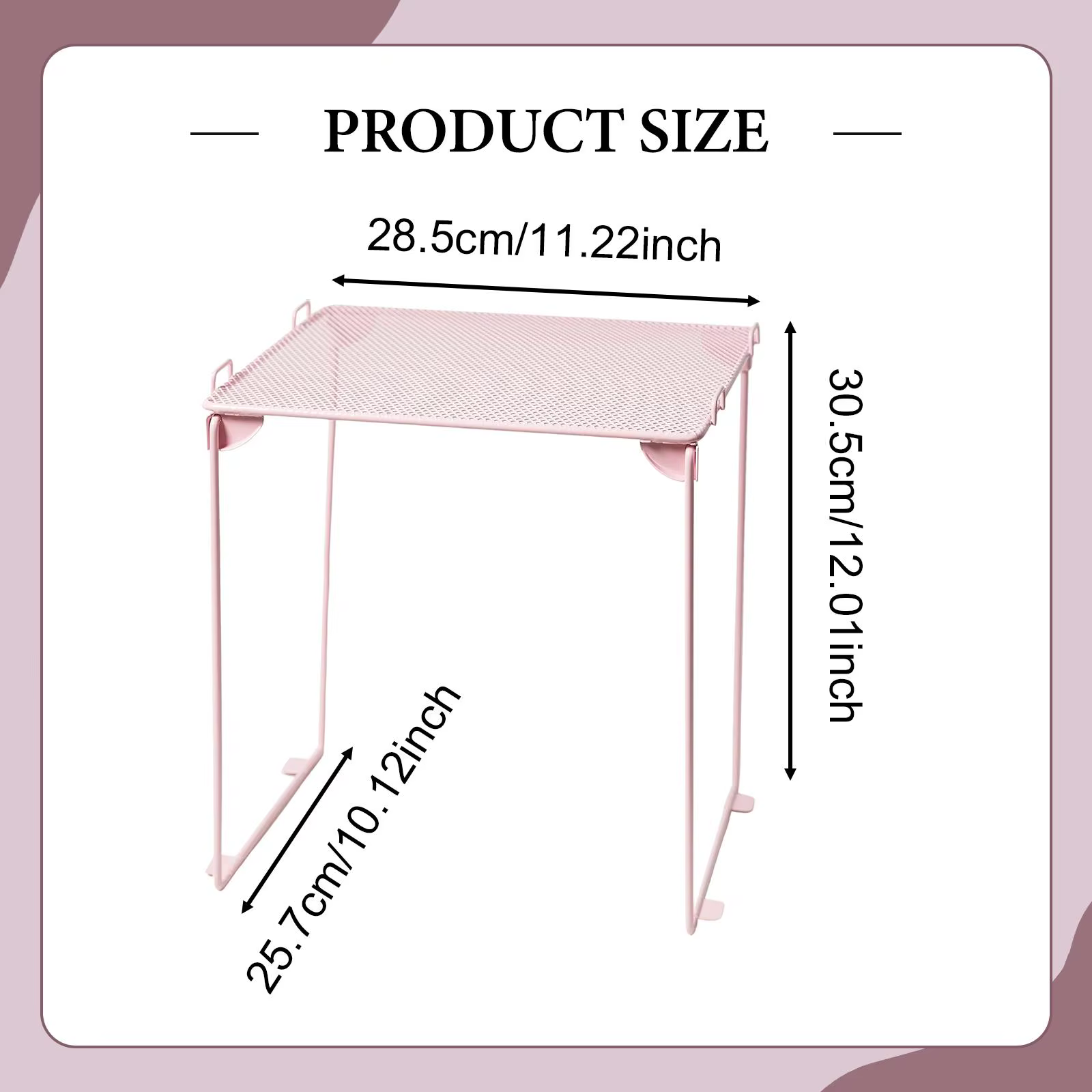 Étagère de rangement pliable en métal