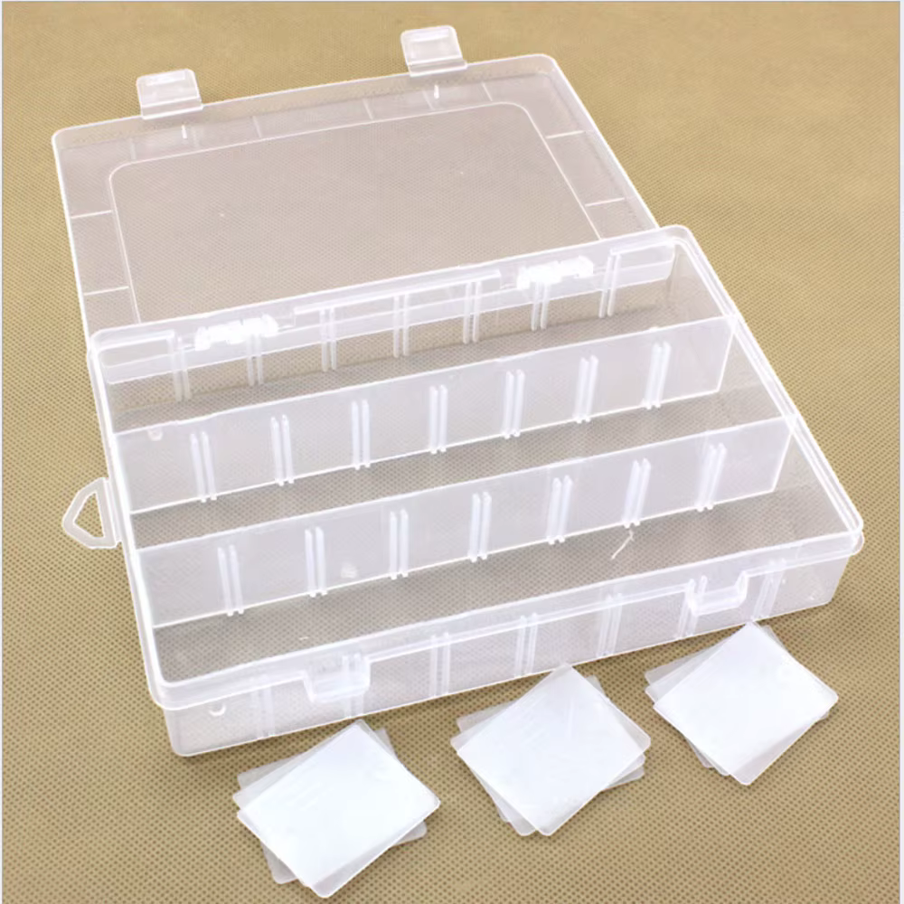 Boîtes de rangement en plastique détachables à 12 grilles multiples