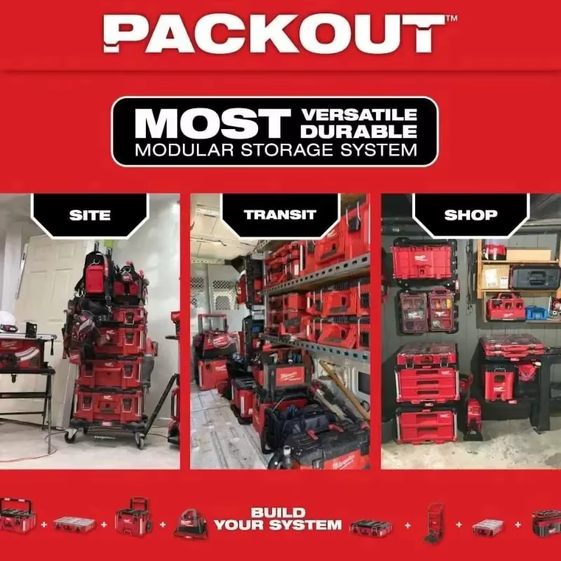 Boîte à outils importée Milwaukee Packout