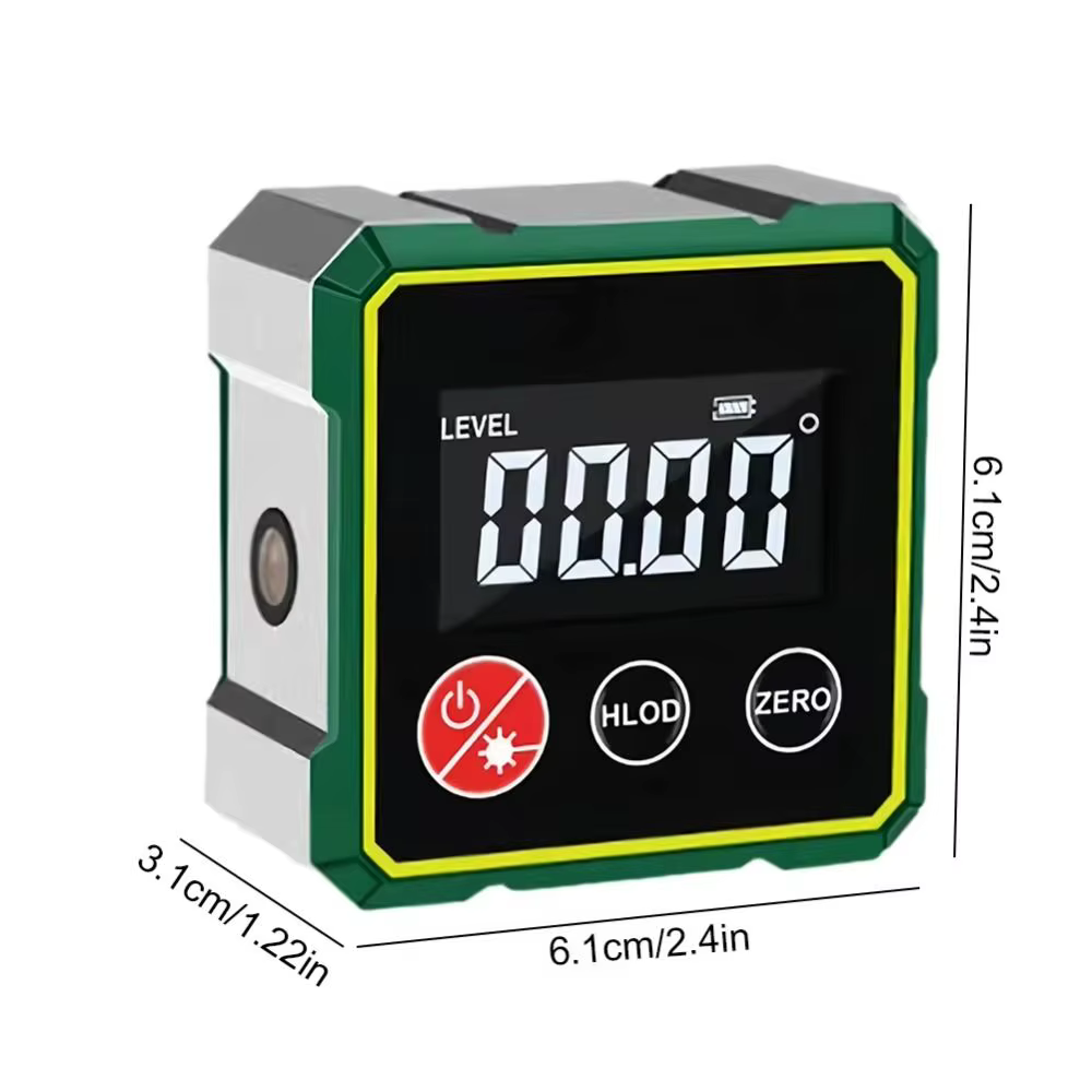 Inclinomètre Laser multifonctionnel, affichage LCD magnétique, niveau d'angle, mesure Rechargeable à 360 degrés, détecteur d'angle numérique