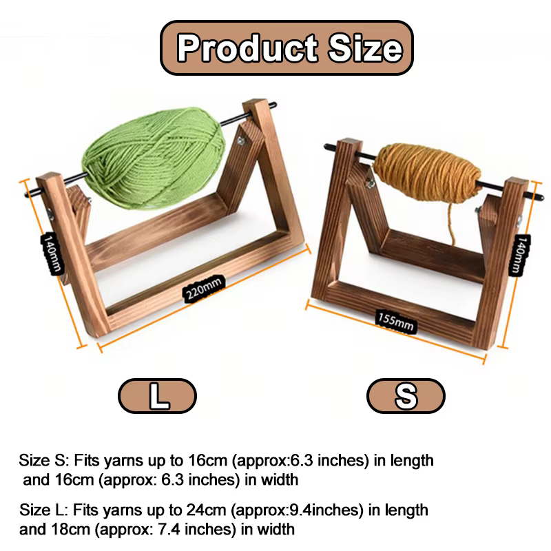 Porte-rouleau de fil en bois, support de fil de bureau, rangement de ruban, support de rangement de ruban, boule de laine, outil de tricot à la main, support de bobine en bois massif