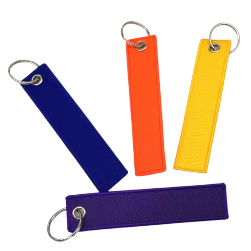 Porte-clés avec Image de Logo personnalisé, nom imprimé, ruban brodé pour moto, sangle d'aviation personnalisée, sac à lanière