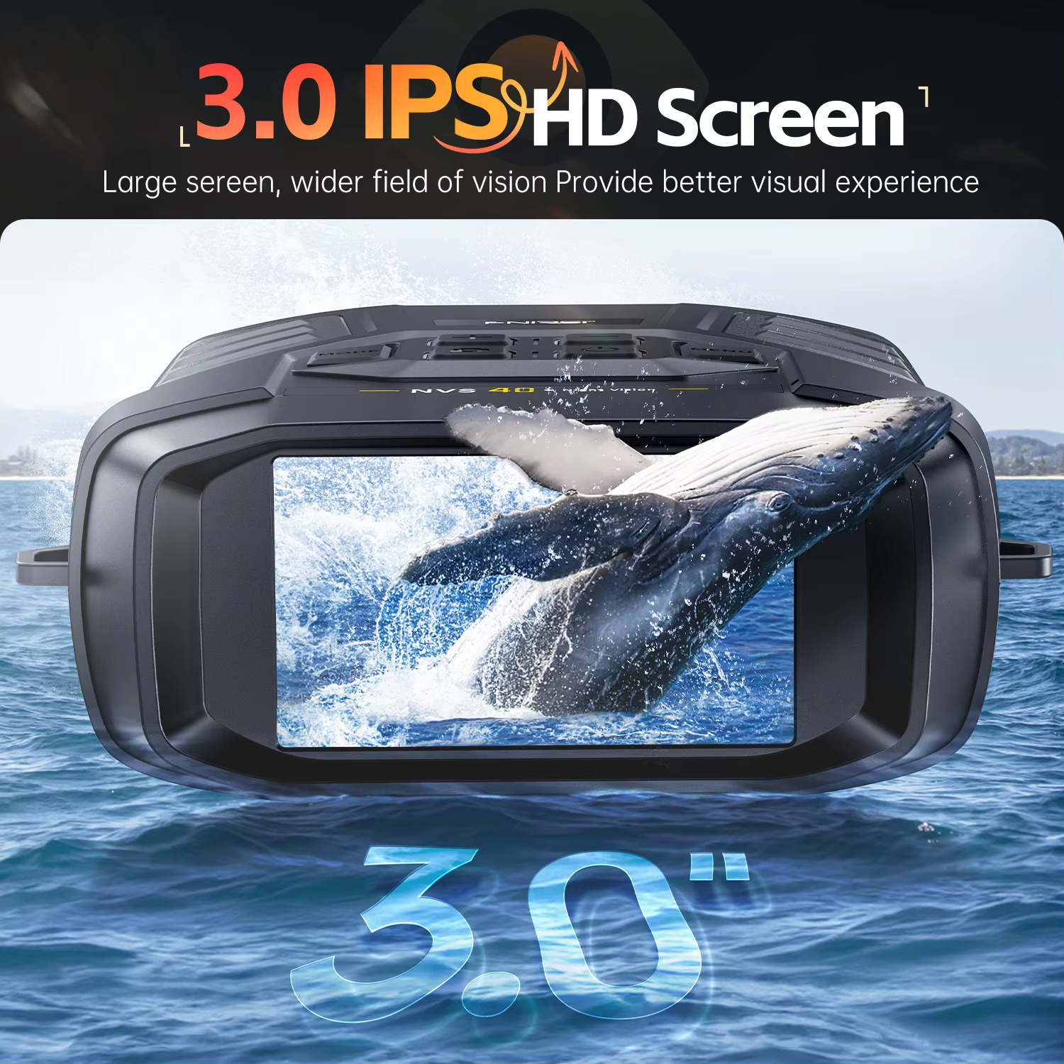 Appareil de vision numérique FNIRSI NVS-40 4K HD, zoom 6x, portée visuelle 300 m