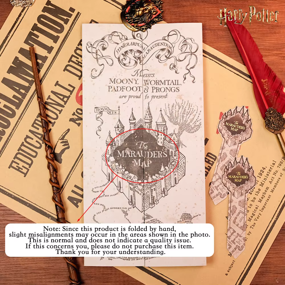 Carte du Trésor authentique de Harry Potter