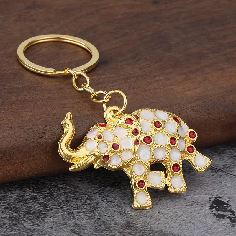 Porte-clés éléphant Vintage