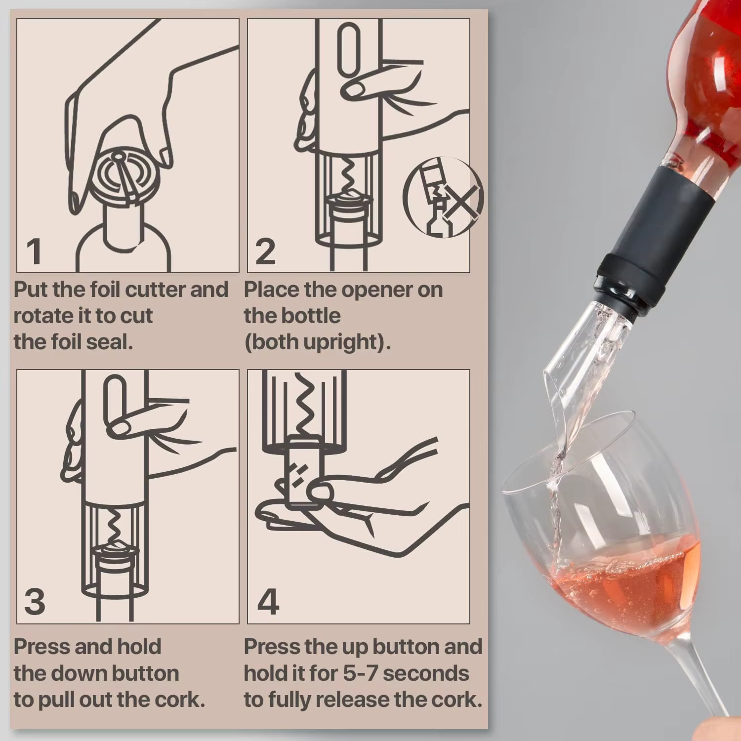 Ouvre-bouteille électrique automatique