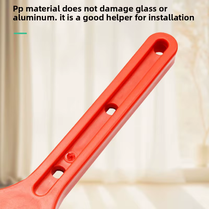 Lève-vitre et racloir double vitrage robuste en plastique ABS, conception colorée jaune/rouge pour vitrage de fenêtre