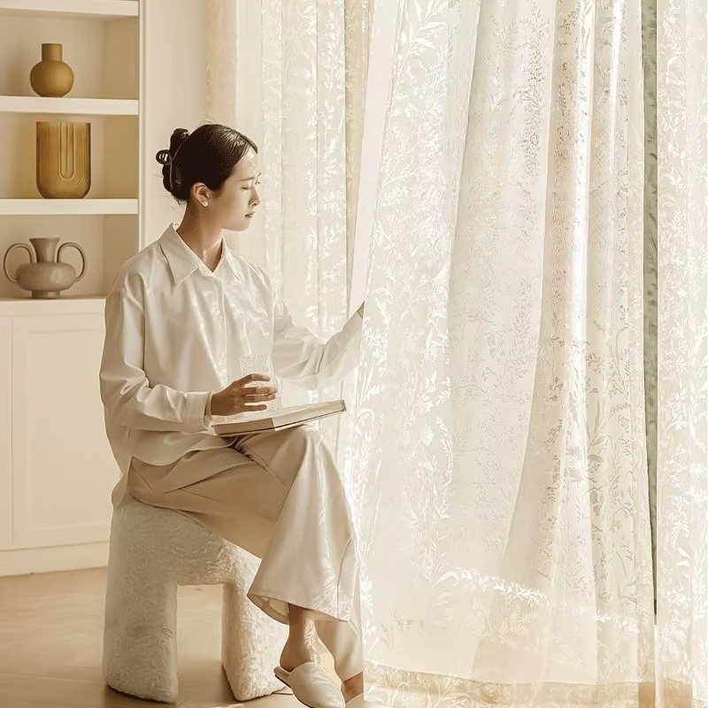 Voilages pour salon, salle à manger, chambre à coucher, bloquant la lumière mais sans compromettre la vie privée, élégants, luxueux, occultants, sur mesure
