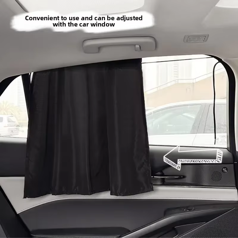 Rideau à ventouse dans la fenêtre de la voiture