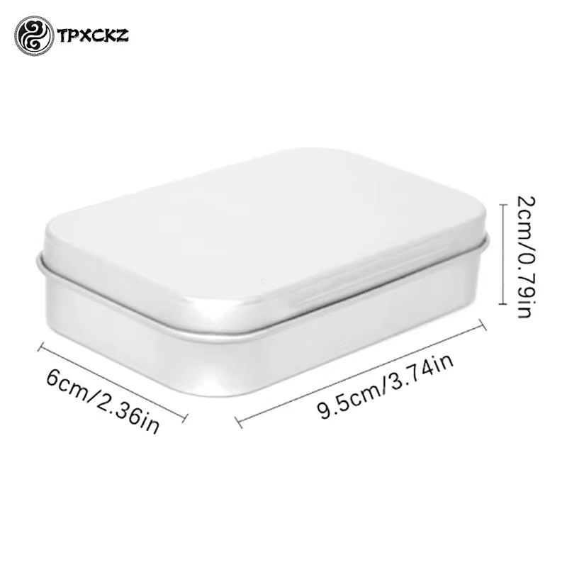 AfricMini-Boîte en Métal Rectangulaire en Fer Blanc