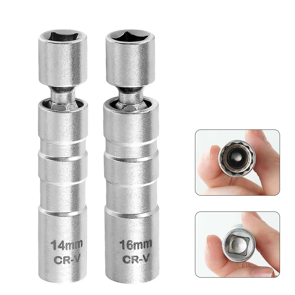 Clé à douille magnétique pour bougie d'allumage 14/16mm