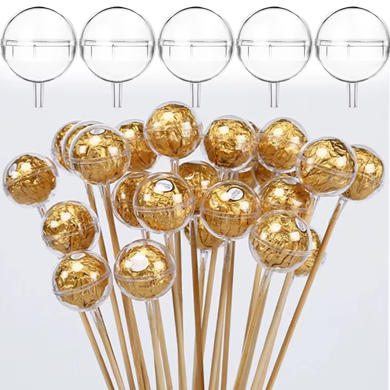 Boîte d'emballage de chocolat transparente, 5/10/20 pièces, bricolage de bonbons, Bouquet de chocolat, supports de fleurs, décor de fête d'anniversaire de mariage, boîte cadeau de saint-valentin