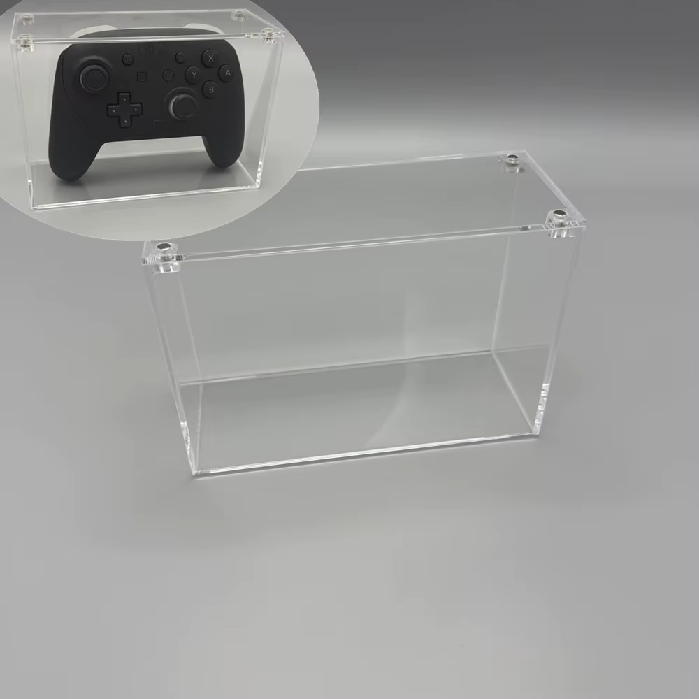 Poignée boîte de rangement pour poignée de console NS2 SWITCH2. Boîte acrylique haute transparence à couvercle magnétique Peut être empilé