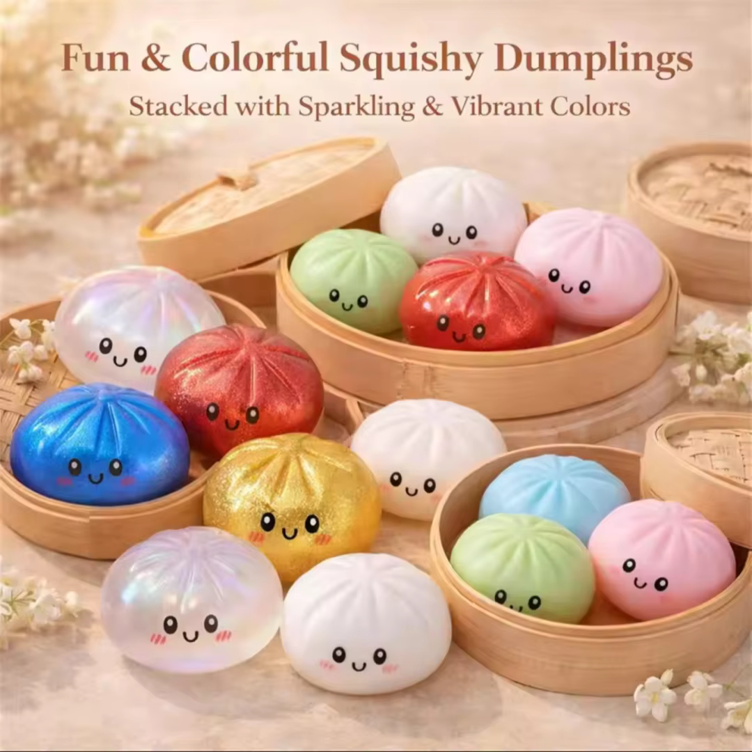 Bun Blind Box : Balles anti-stress douces et colorées