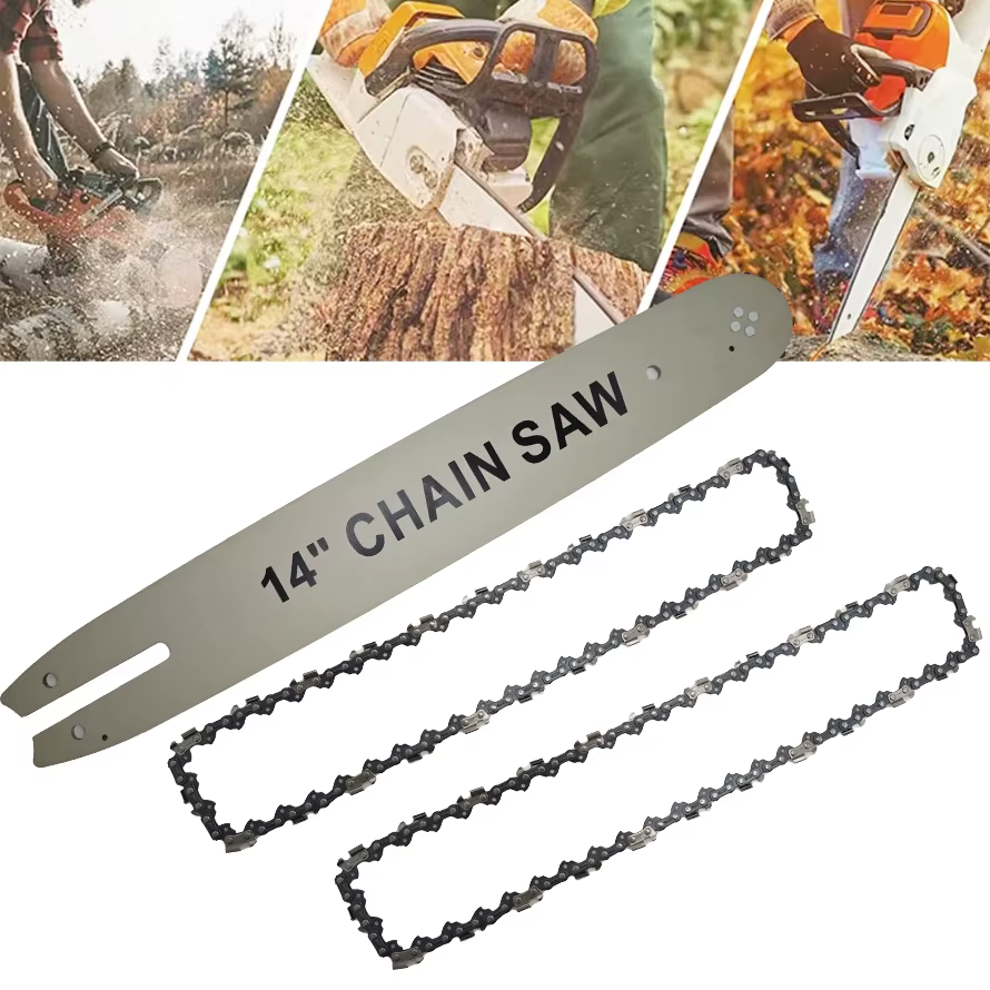 Barre de guidage de tronçonneuse 14 pouces avec scie JO3/8 LP 50, scie à sections JOFor STIHL MS170 MS180 MS250, accessoires pour outils électriques