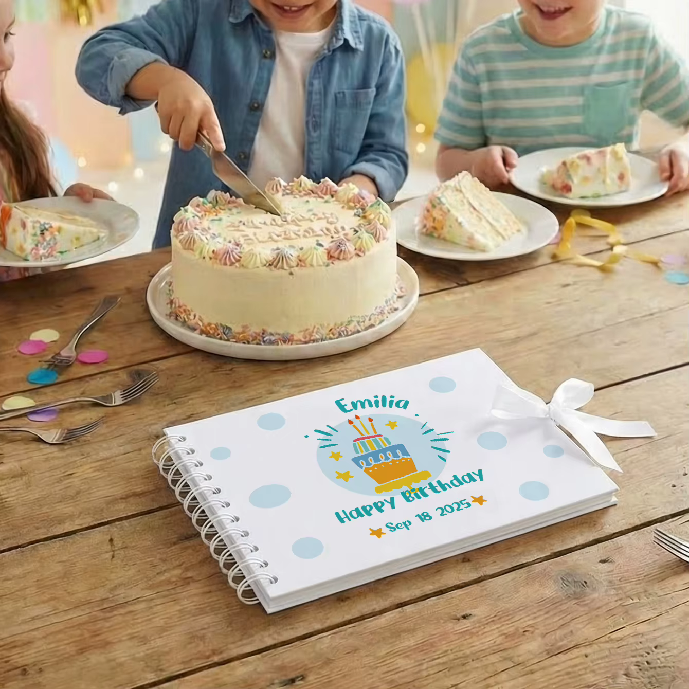 Livre de souvenirs personnalisé Sheilabox A5 pour anniversaire