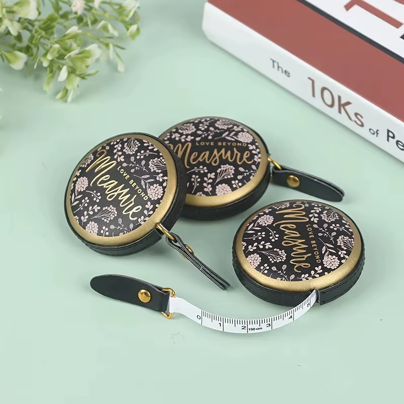 Mini ruban à mesurer rétractable Portable en cuir PU