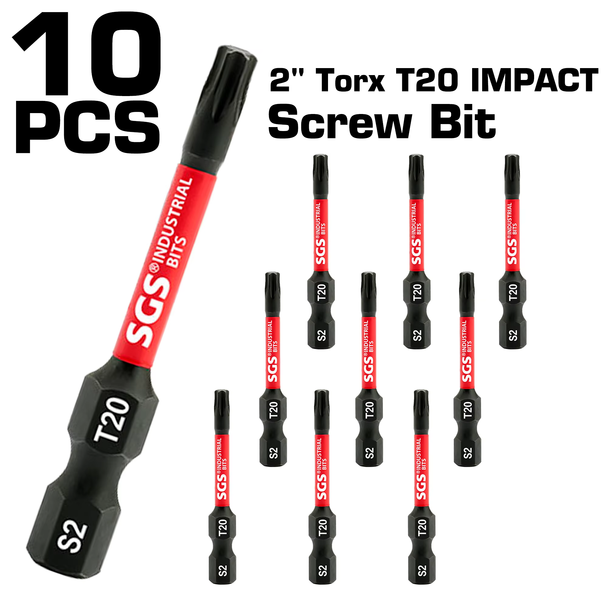 Jeu de 5/10/20 embouts Torx T20 de qualité industrielle