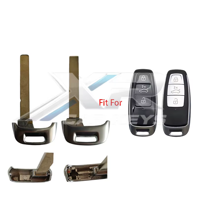Lame de clé de secours non coupée pour remplacement de clé télécommande intelligente Audi A3 A3L A6 A6L SQ7 Q7 TT A8L 2