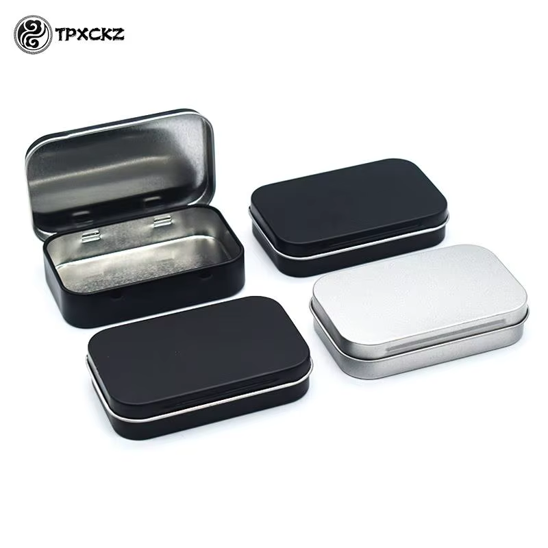 AfricMini-Boîte en Métal Rectangulaire en Fer Blanc