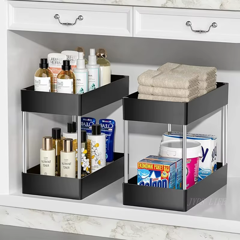Organisateur de rangement sous évier à 2 niveaux