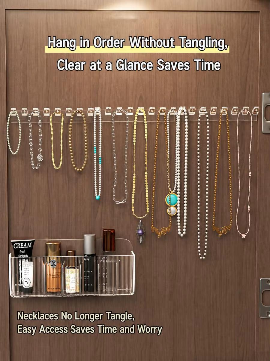 Support de rangement pour bijoux avec 8 crochets