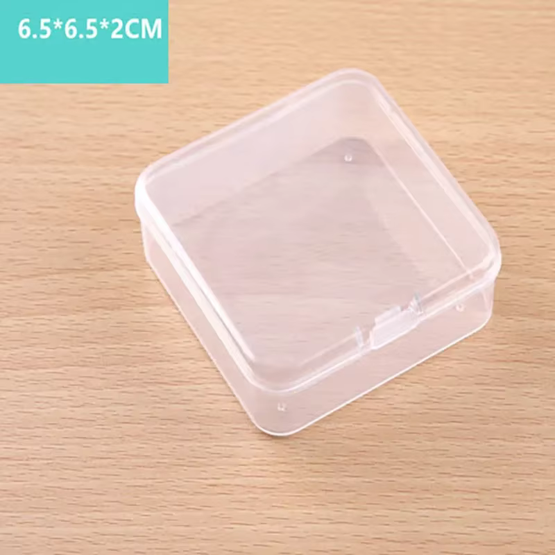Boîte de rangement carrée en plastique PP