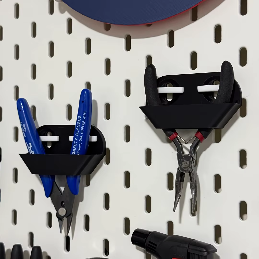 Accessoires de rangement simples pour panneau perforé à 2/3 grilles