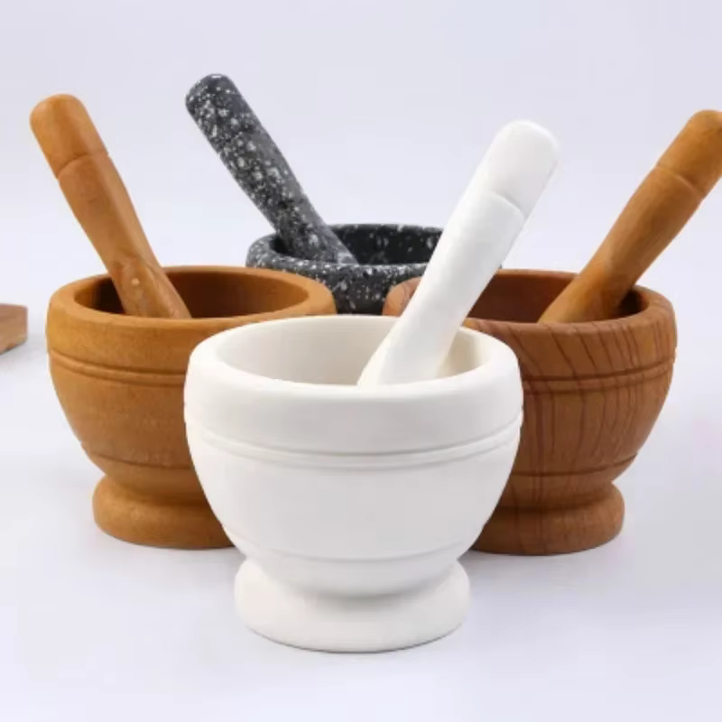 Ensemble de mortier et pilon en résine