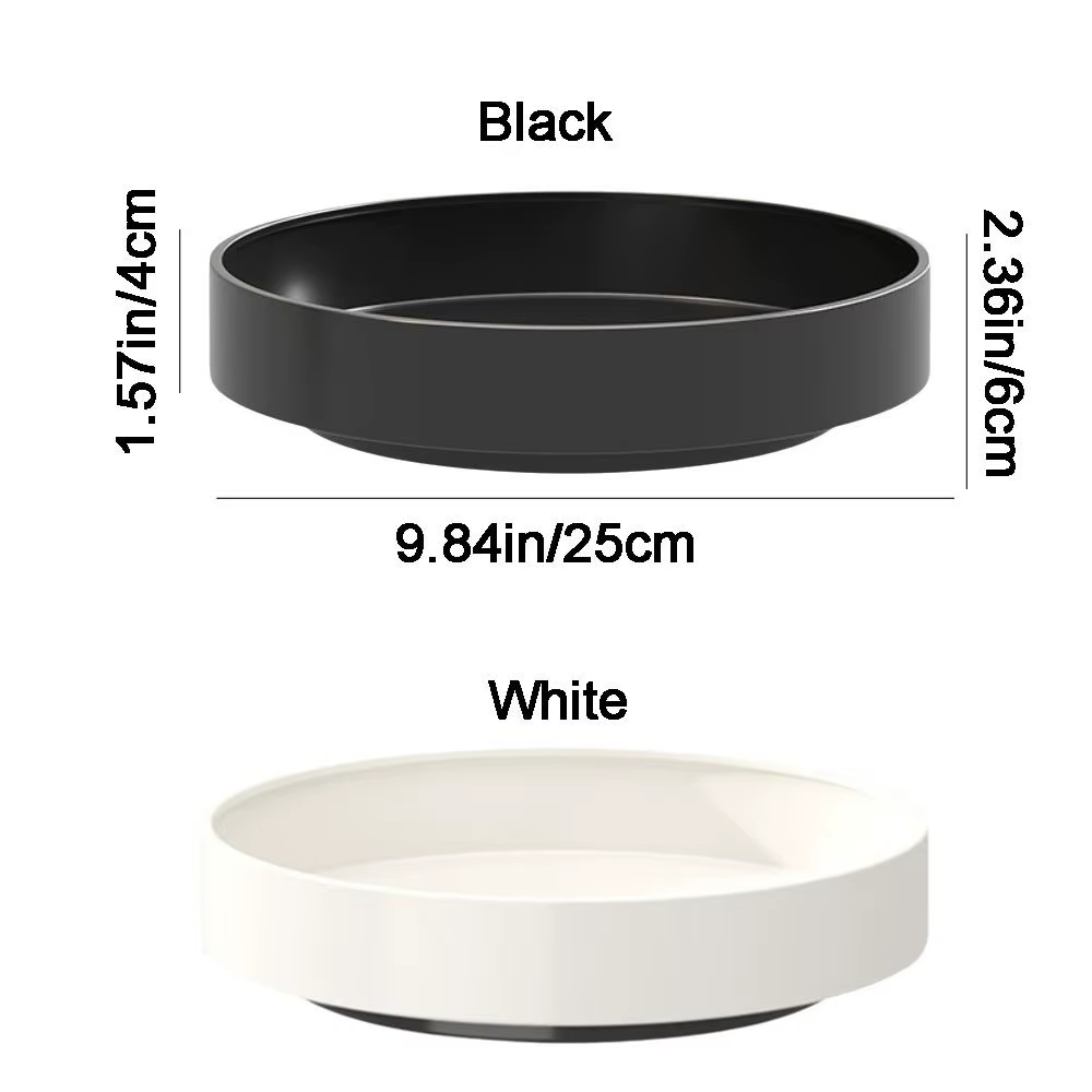 Étagère à épices rotative en acier au carbone, grande capacité, étagère de rangement ronde pour condiments, gain de place, boîte de rangement pour cosmétiques imperméable