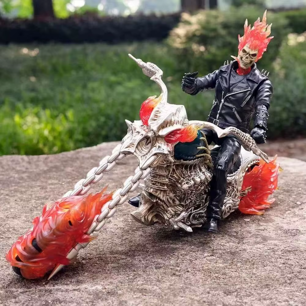 Original fantôme le cavalier moto émettre lumière harley-davidson-V22R et figurine modèle jouets cadeau d'anniversaire noël