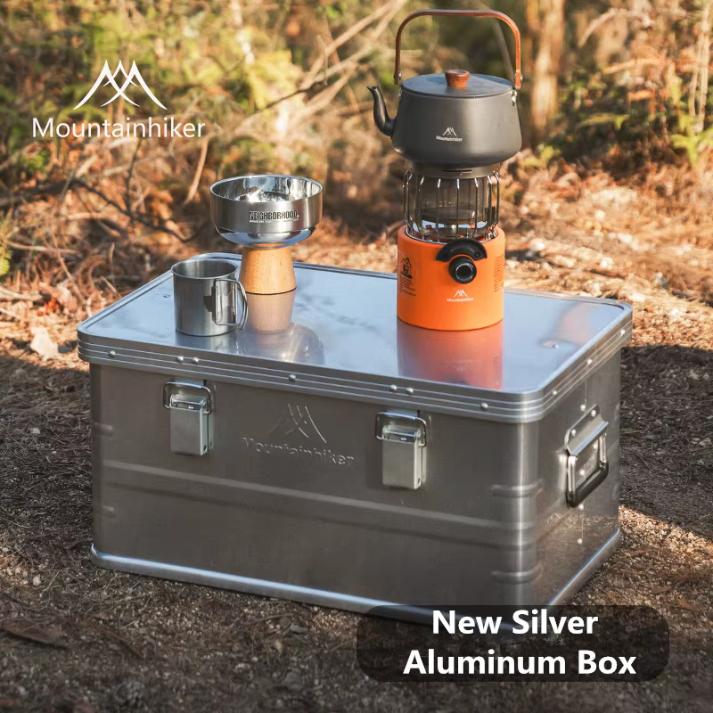 Mountainhiker plus récent 20L 48L 96L boîte de rangement en alliage d'aluminium accessoires de plein air grande