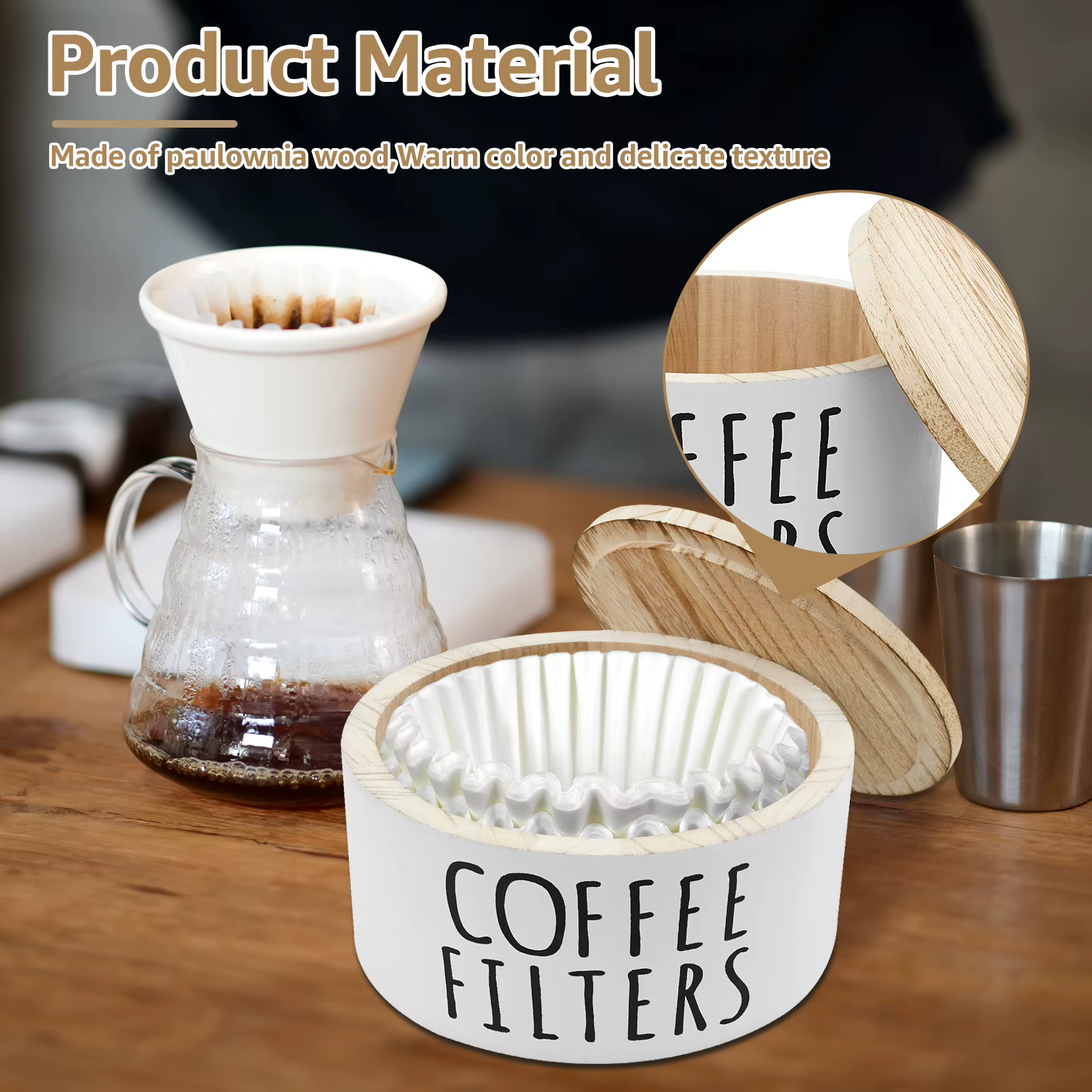 Porte-filtre à café avec couvercle