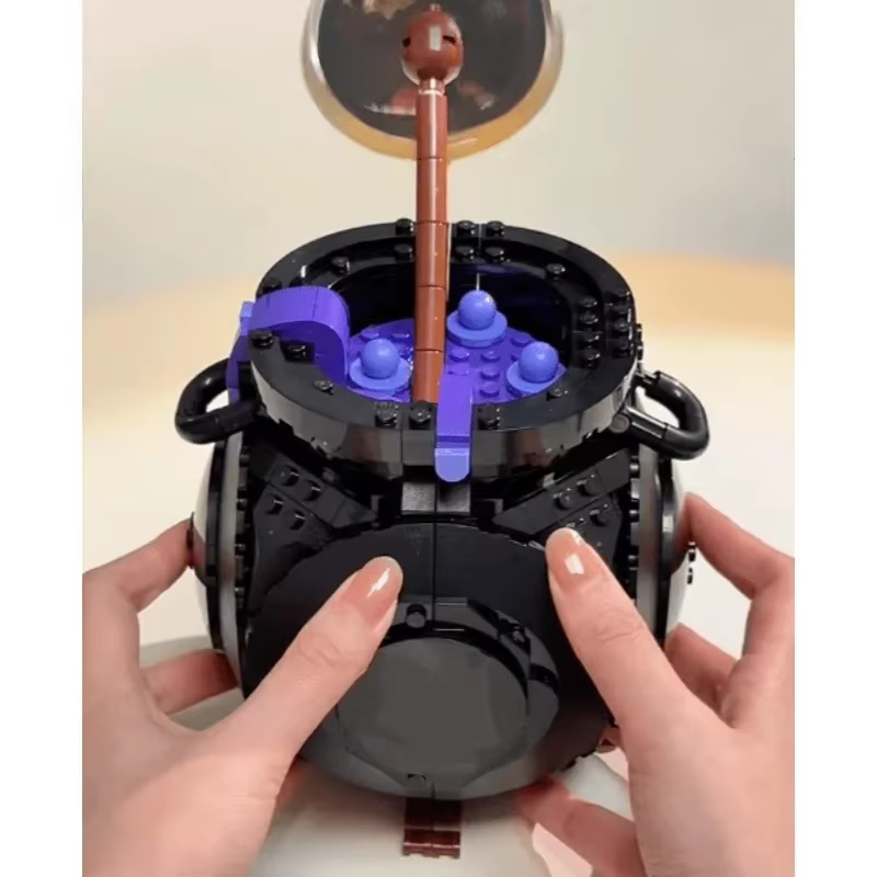 Crucible Secret Potion Classroom 652 Blocs de construction Modèle de film magique Jouet créatif à assembler pour adultes Cadeau de Noël