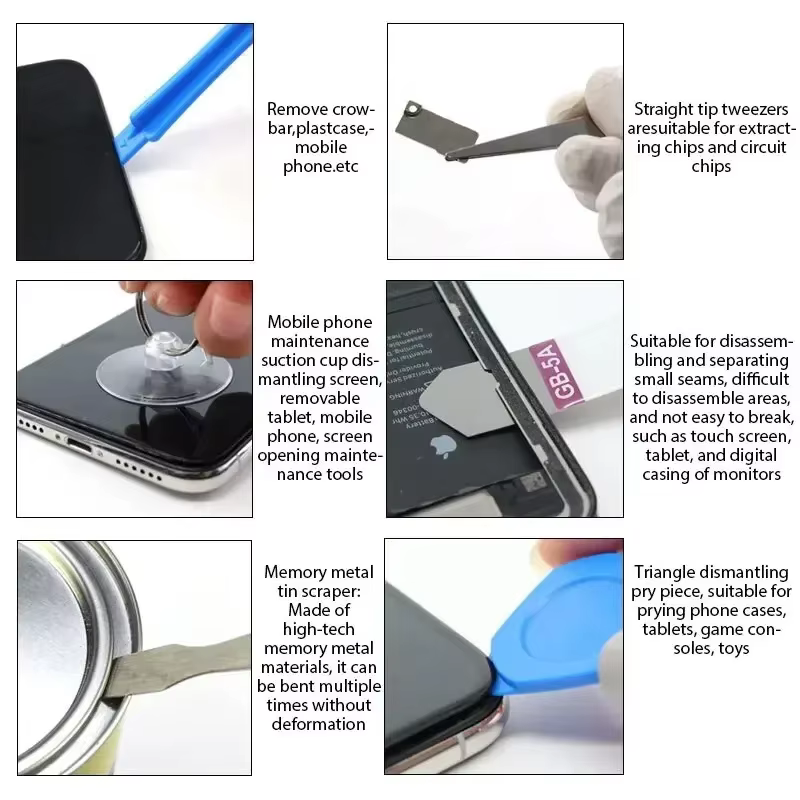 Kit d'outils de réparation de téléphone de précision 22 en 1